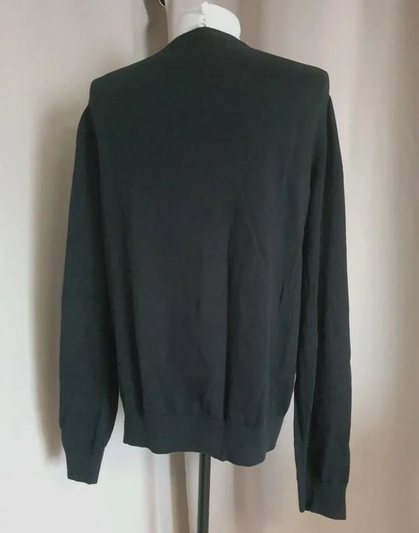 Suéter de cuello en V negro para hombre talla 40 - L – photo 4